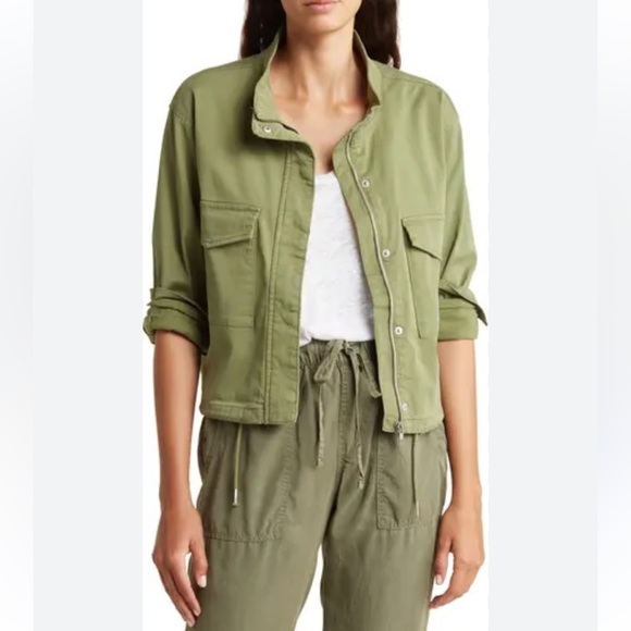Sanctuary Jackets & Blazers - Sanctuary Armstrong Cropped Utility Jacket Green